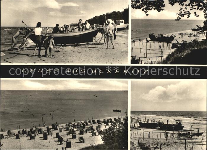 ueckeritz Usedom Strand Fischerboot