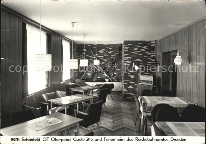 Schoenfeld Erzgebirge Gaststaette Ferienheim des Reichsbahnamtes Dresden