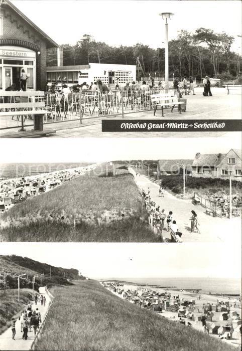 Graal-Mueritz Ostseebad Gaststaette Seestern Strand Promenade