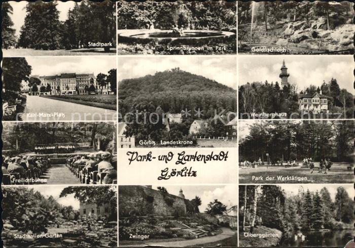 Goerlitz Sachsen Weinberghaus Stadtpark Karl-Marx-Platz Freilichtbuehne Stadthal