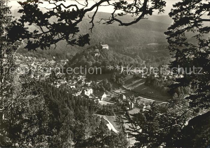 Schwarzburg Thueringer Wald vom Trippstein