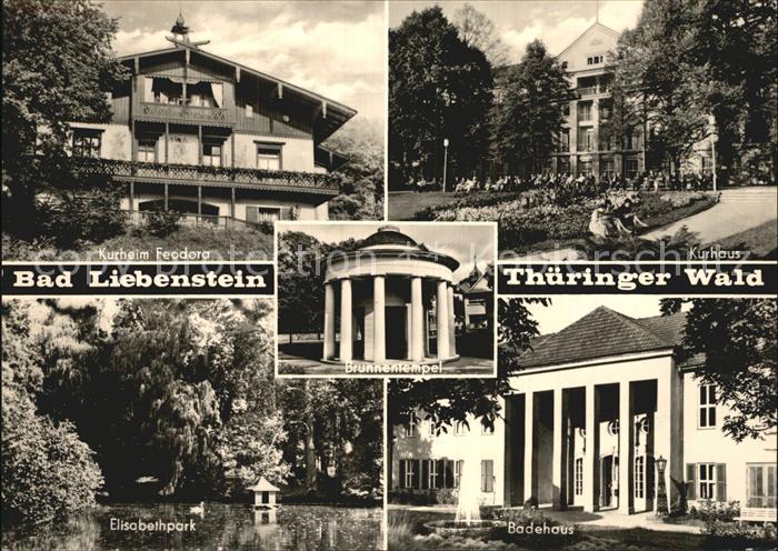 Bad Liebenstein Kurheim Feodora Elisabethpark Kurhaus Badehaus