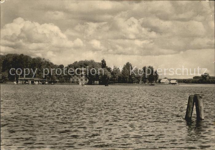 Roebel Mueritz Blick zum FDGB Erholungsheim Seestern