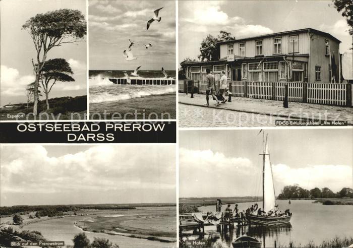 Prerow Ostseebad Esperort FDGB Erholungsheim Am Hafen Prerowstrom