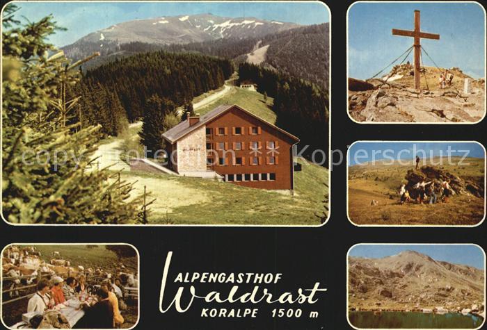 Kaernten Alpengasthof Waldrast Koralpe Kreuz