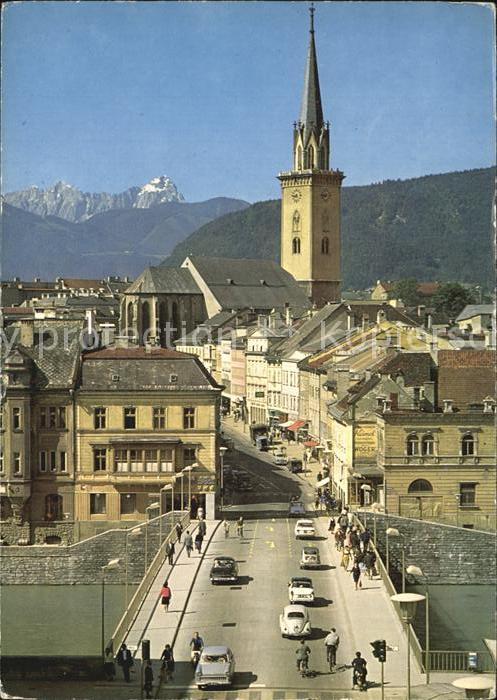 Villach Kaernten Kurstadt im Zentrum des Kaernten Seengebietes