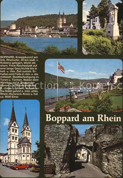 Boppard Rhein Kneipkurort Rheinufer Freie Reichsstadt Toren Tuermen