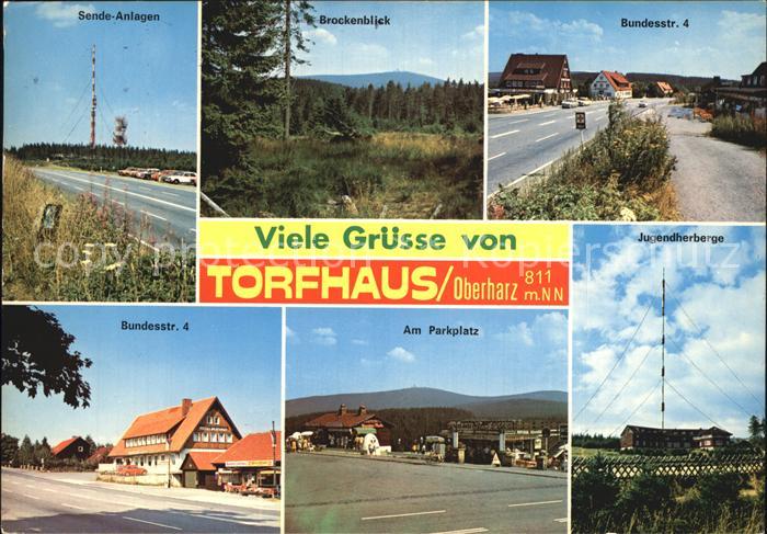 Torfhaus Harz Sende Anlagen Brockenblick Bundesstrasse 4 am Parkplatz Jugendherb
