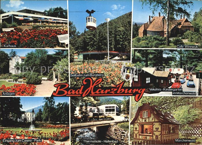 Bad Harzburg Cafe Winnwuk Kurhaus Anlagen Casino Park Thermalsole Hallenbad Maer