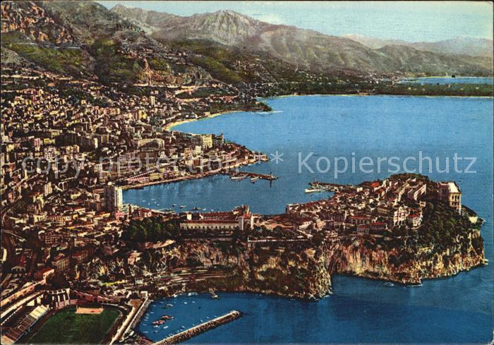 Monte-Carlo Rocher Cap Martin Vue aerienne