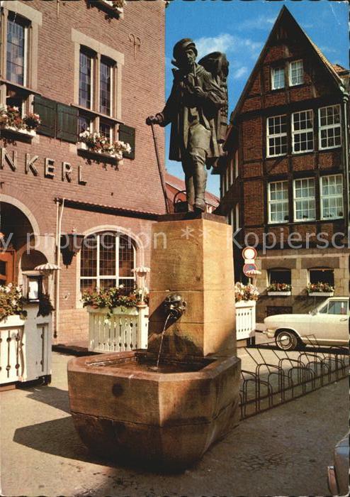 Muenster Westfalen Kiepenkerlbrunnen