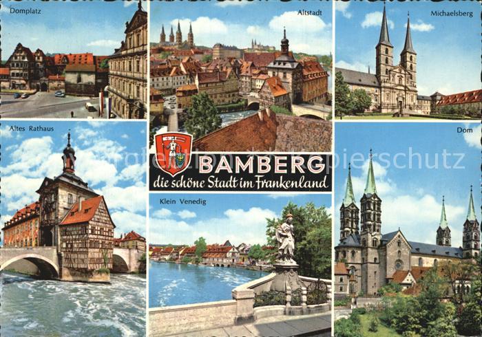 Bamberg Frankenland Altstadt Domplatz Altes Rathaus Klein Venedig Michaelsberg