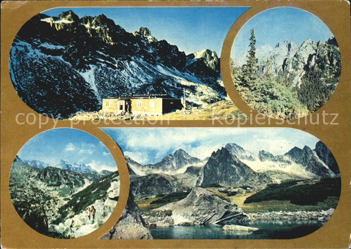 Vysoke Tatry the high Tatras Velka Studena dolina Vareskovo pleso v pozadi Strel