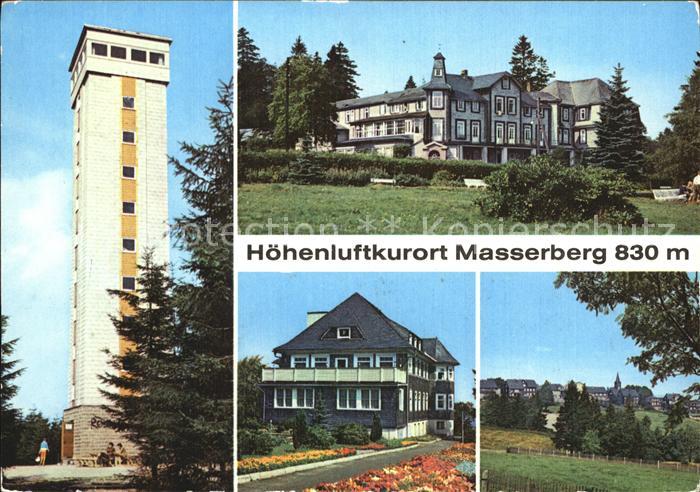 Masserberg Hoehenluftkurort  die neue Rennsteigwarte Hotel-Kurhaus Augenheilstae