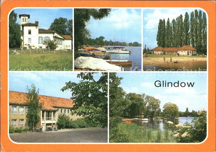 Glindow Sonderschule fuer Koerperbehinderte Bootssteg am Glindower See Bad Polyt