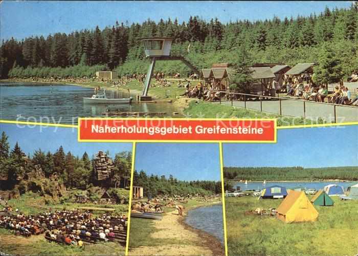 Greifensteine Erzgebirge Freibad am Greifenbachstauweiher Naturtheater Greifenst