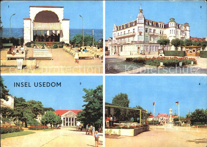 Usedom Mecklenburg-Vorpommern Bansin Konzertpavillon Zinnowitz Erholungsheim Glu