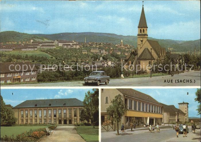 Aue Sachsen Kulturhau Ernst-Thaelmann Kaufhaus Oberschule