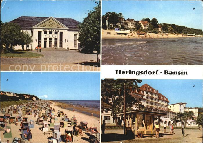 Bansin Ostseebad Kulturhaus Strand FDGB-Erholungsheim Solidaritaet