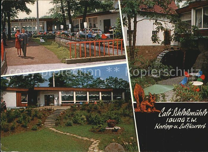 Bad Iburg Cafe Schlossmuehle Iburg Teutob. Wald Kneipp und Luftkurort