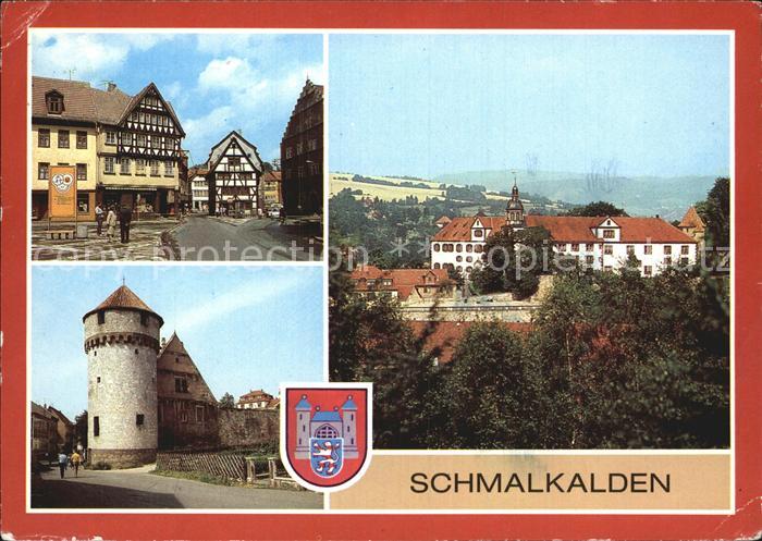 Schmalkalden Thueringen Pulverturm Altmarkt Schloss Wilhelmsburg
