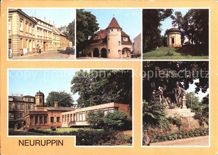 Neuruppin Bahnhof Rheinsberger Tor Fontanedenkmal Tempelgarten