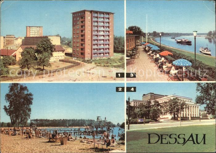 Dessau-Rosslau am Roten Stern Strandbad Aria HO-Gaststaette Kornhaus an der Elbe