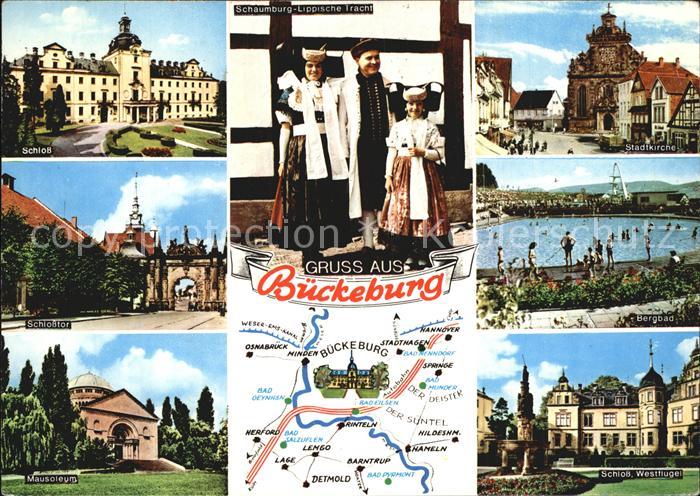 Bueckeburg Schlosstor Mausoleum Schloss Westfluegel Schaumburg-Lippische Tracht