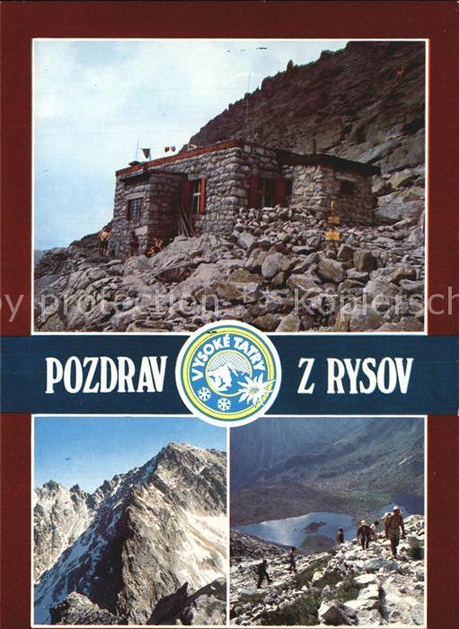 Pozdrav = Gruss Aus = KEIN ORT !!! Chata pod Rysmi Dolinkapod sedlom Vaha
