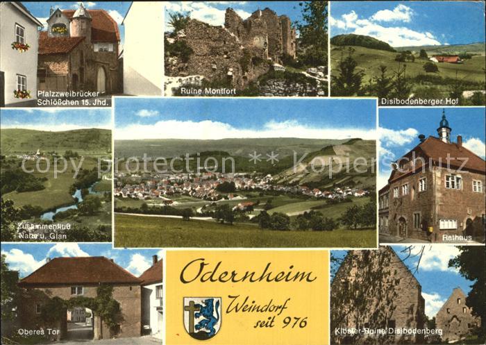 Odernheim Glan Ruine Montfort Rathaus Oberes Tor