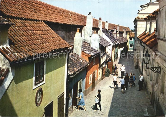 Praha Prahy Prague Ziata ulicka das Goldene Gaesschen