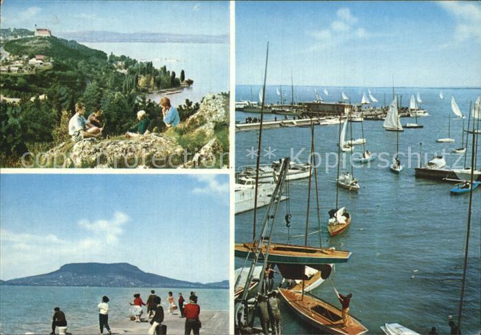 Balaton Plattensee Segelboote Teilansichten