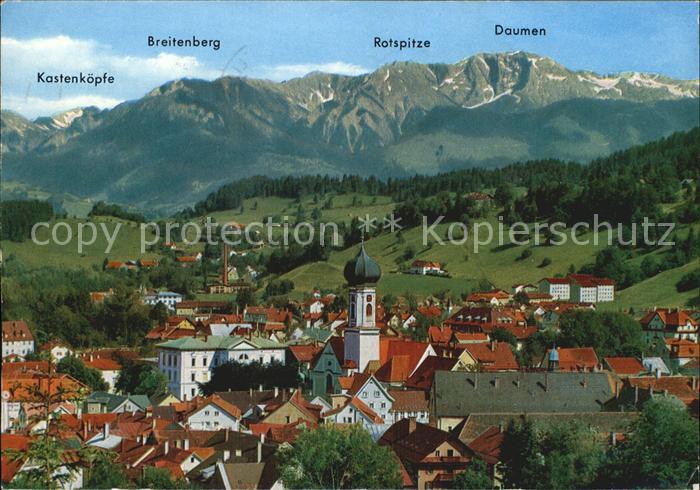 Immenstadt Allgaeu Breitenberg Kastenkoepfe Rotspitze Daumen