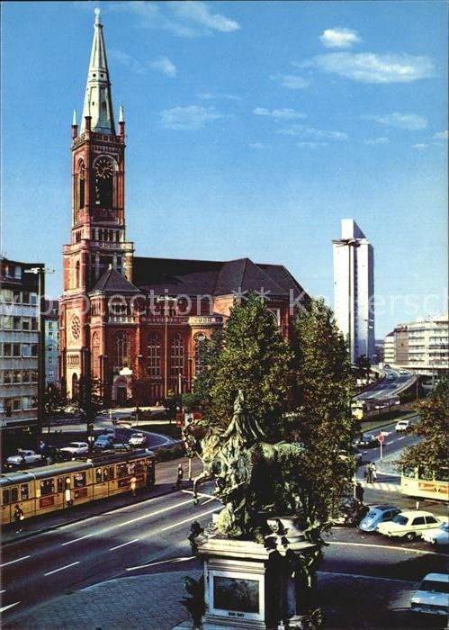 DuessELDORF  CITY Kaiser-Wilhelm-Denkmal Thyssen-Hochhaus