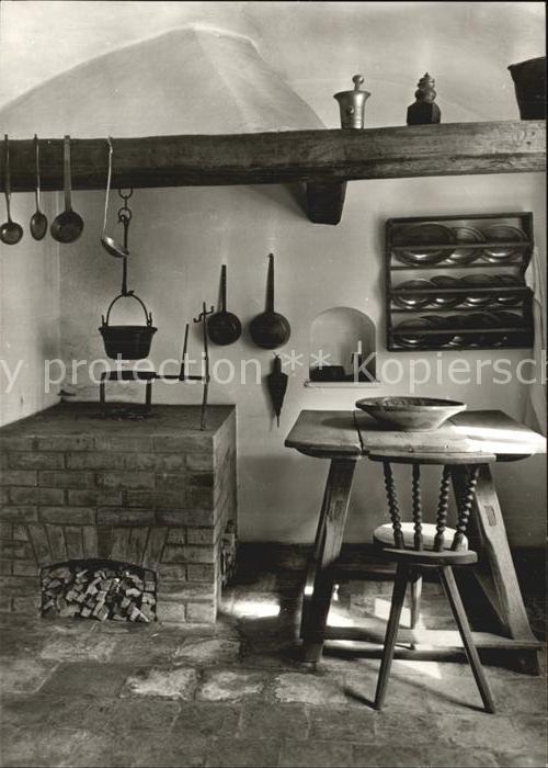 Augsburg Kueche aus alter Zeit Augsburger Fuggerei