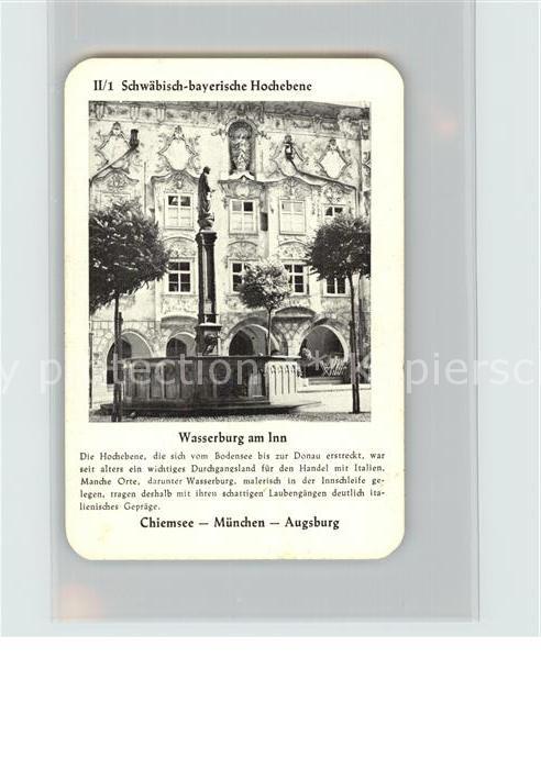 Wasserburg Inn Schwaebisch-bayerische Hochebene Chiemsee-Muenchen-Augsburg