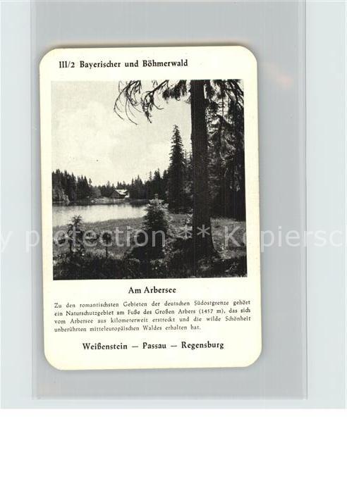 Arbersee Bayerischer Boehmerwald Weissenstein-Passau-Regensburg