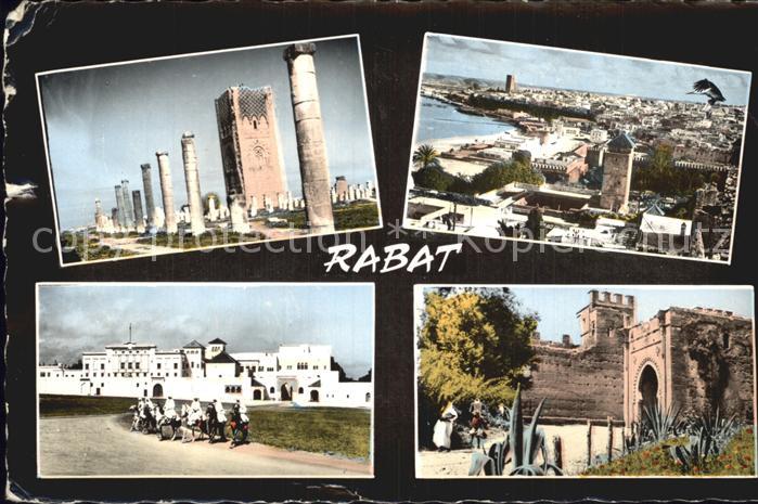 Rabat Marokko Tour Hassan Les Oudaias Garde Palais Royal Porte interieure du Che