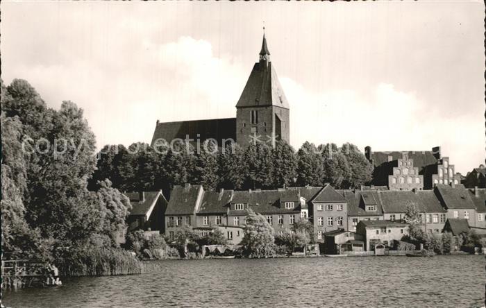 Moelln Lauenburg St Nicolai Kirche Blick vom Wassertor