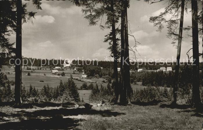 Oberbraend Ansicht vom Waldrand aus Gasthof Pension zum Falken