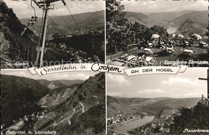 Cochem Mosel Sesselbahn Terrassen Enderttal Winneburg Weinberge Pinnerkreuz