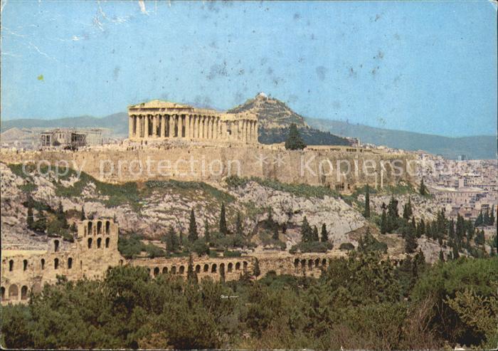 Athen Griechenland Akropolis Antike Staette