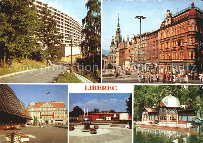 Liberec Sosnova ulice Namesti Saldy Dum kultury ROH Plavecky stadion Restaurace