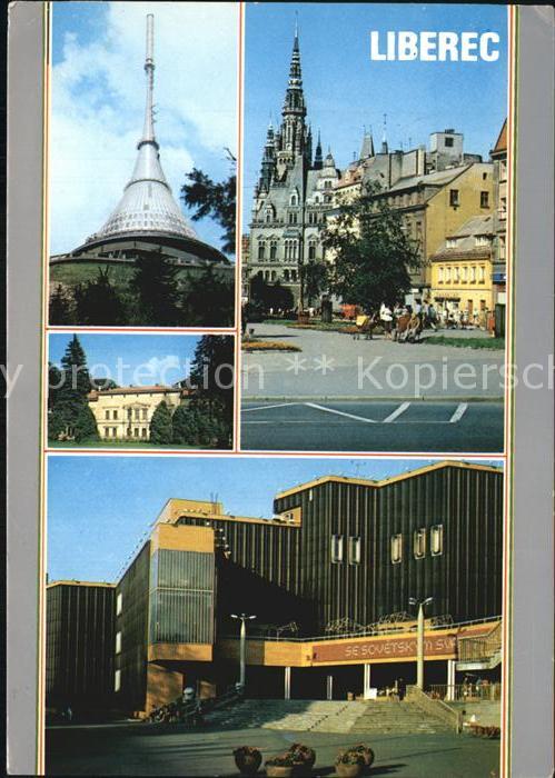 Liberec Teilansichten Gebaeude Jested Restaurant Jeschkengebirge