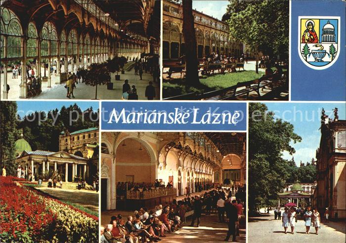 Marianske Lazne Krizovy Pramen Hlavni Kolonada Maxima Gorkeho Kreuzquelle Kolonn