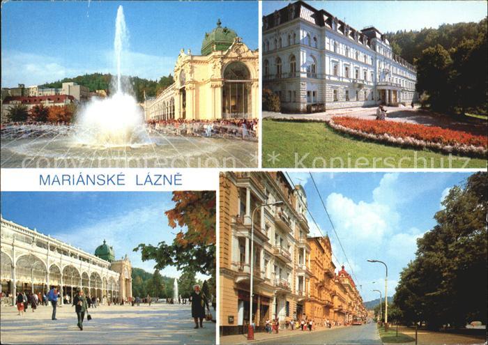 Marianske Lazne Kolonada M Gorkeho Ustredni lazne Trida odboraru Springbrunnen K