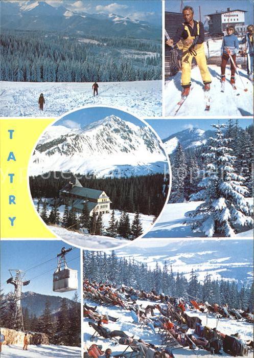 Tatry Vysoke Gebirge Wintersport in der Tatra Berghotel Kabinenbahn