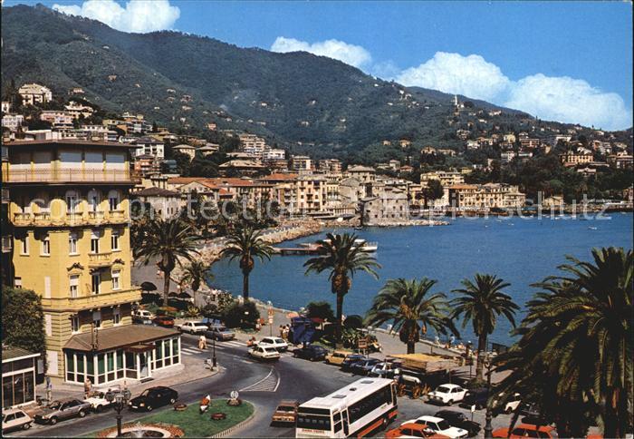 Rapallo Panorama Uferstrasse Hafen