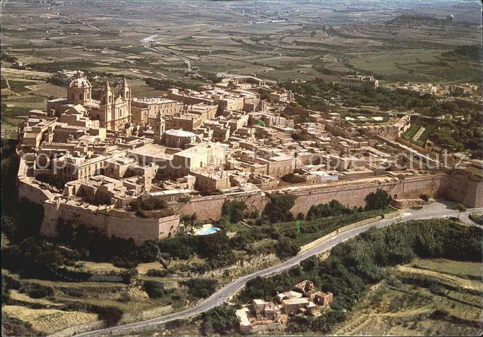Mdina Malta Ancient Capital of Malta Citta Vecchia veduta aerea