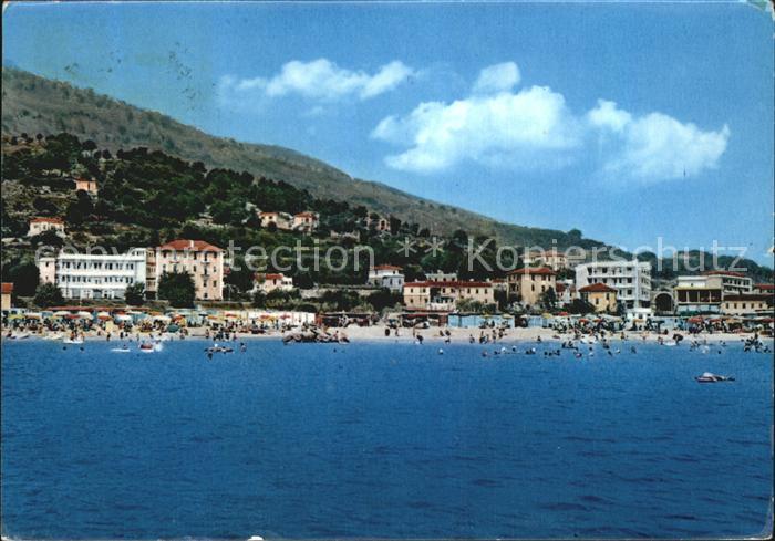 Andora Spiaggia dal mare Riviera dei Fiori Strand